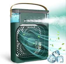 3 in 1 USB Portable Non-Rechargeable Air Cooling Fan Humidifier Purifier with Mist and LED Light.